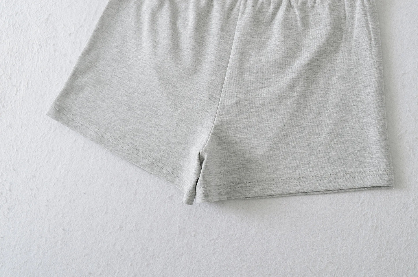 Pajama shorts with buttons