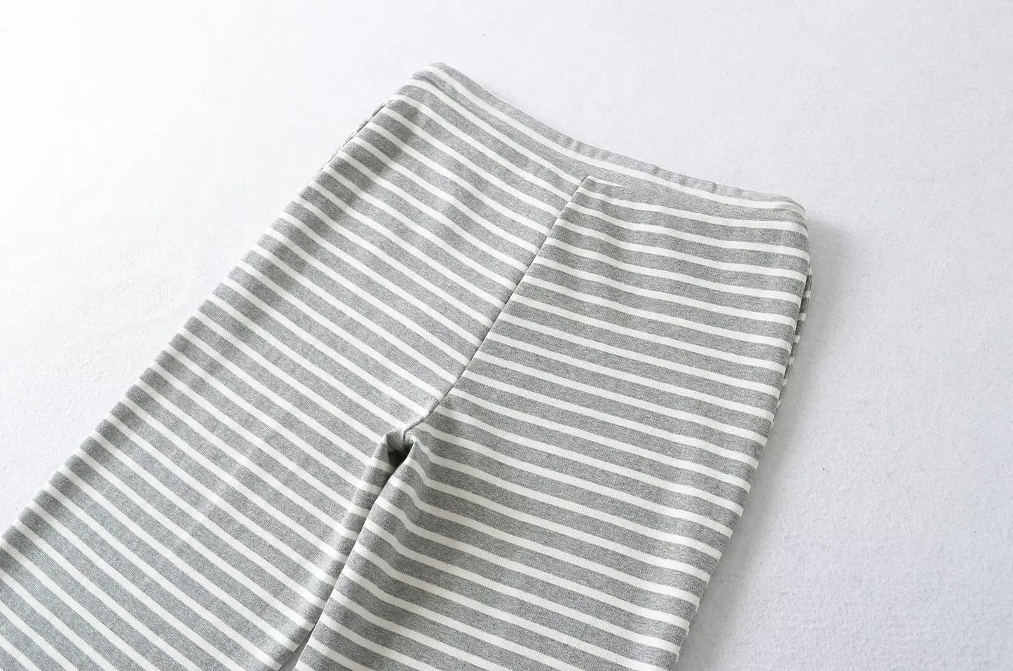 Soft flared striped pants