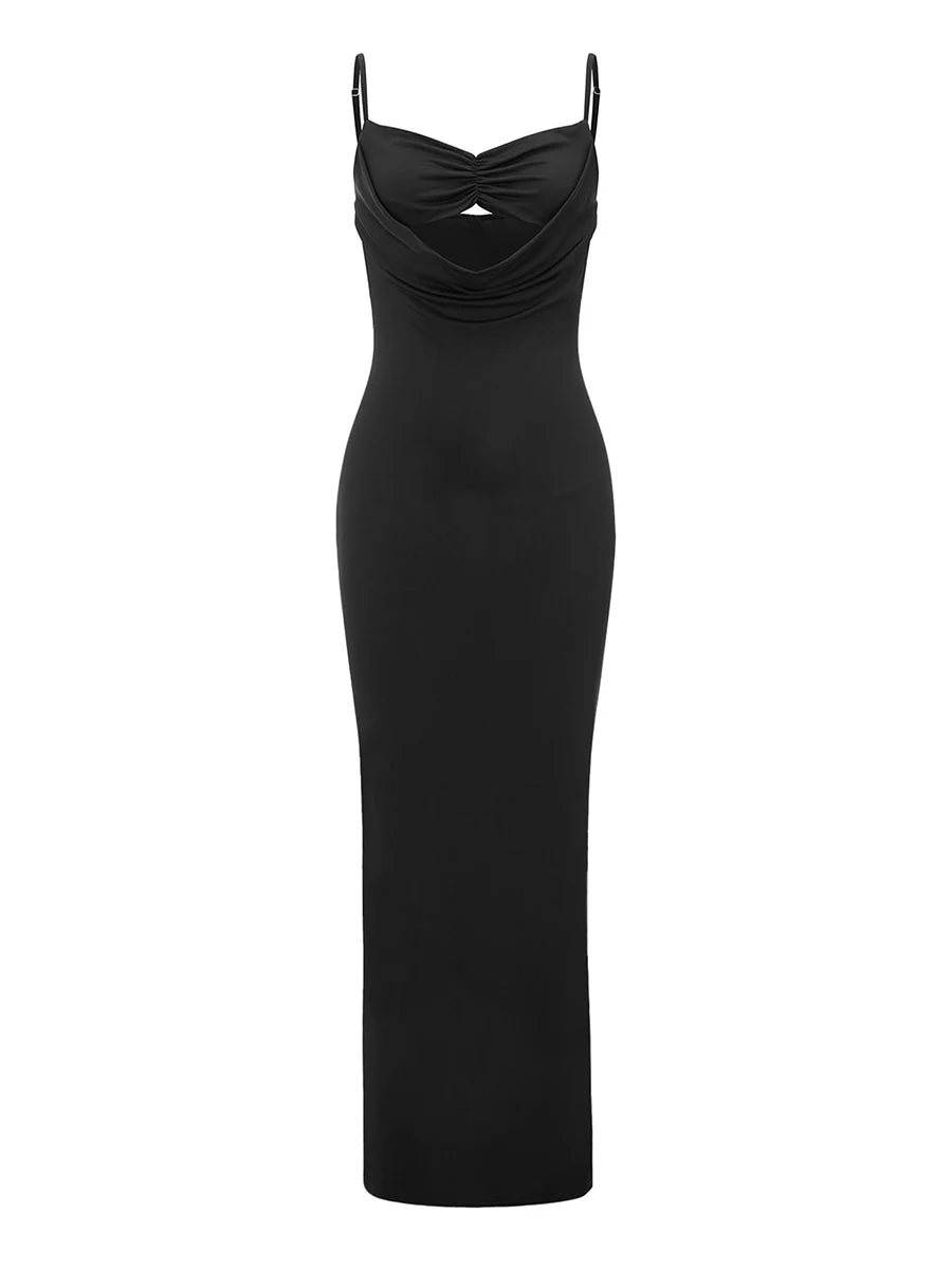 Sexy dress with an opening under the neckline