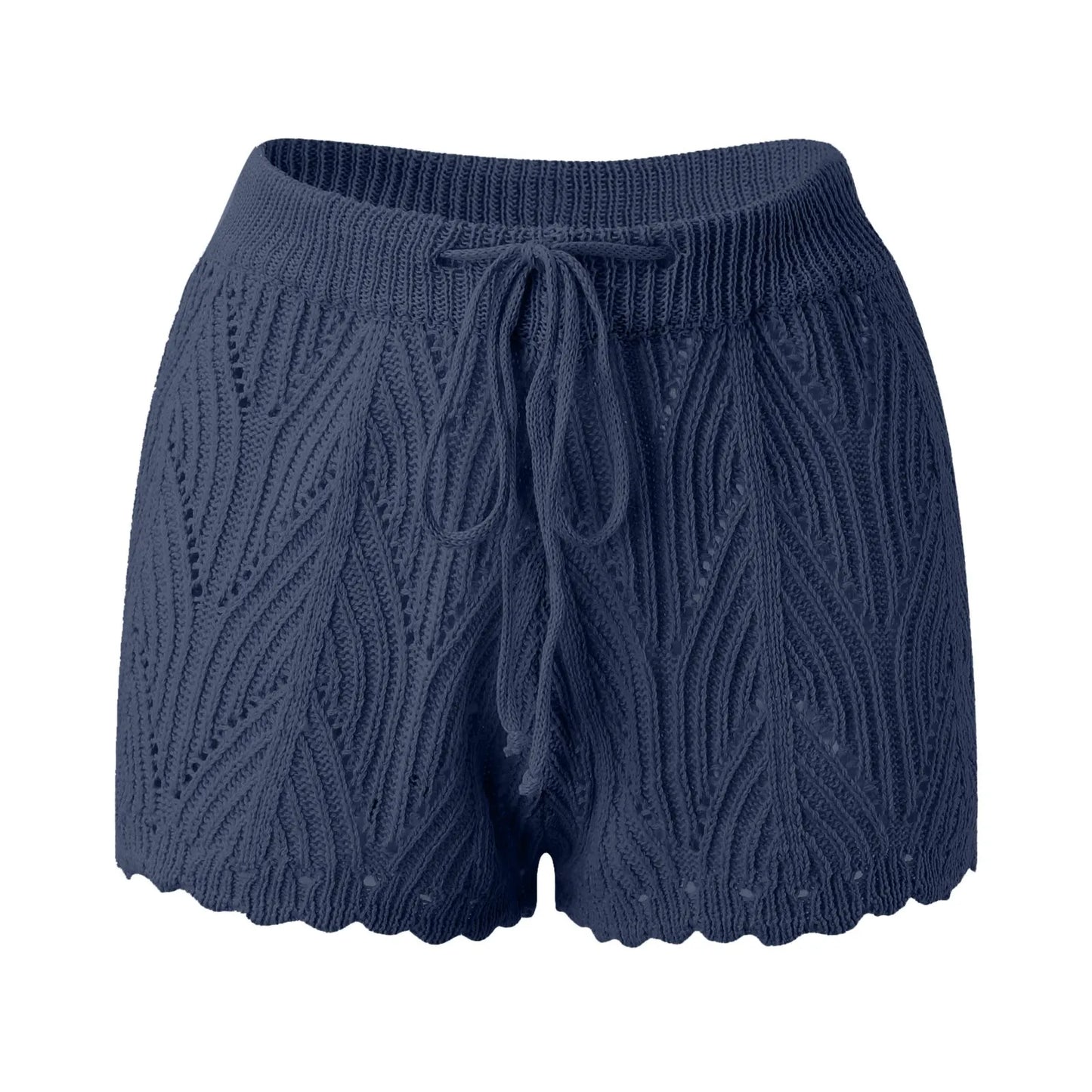 Knitted beach shorts