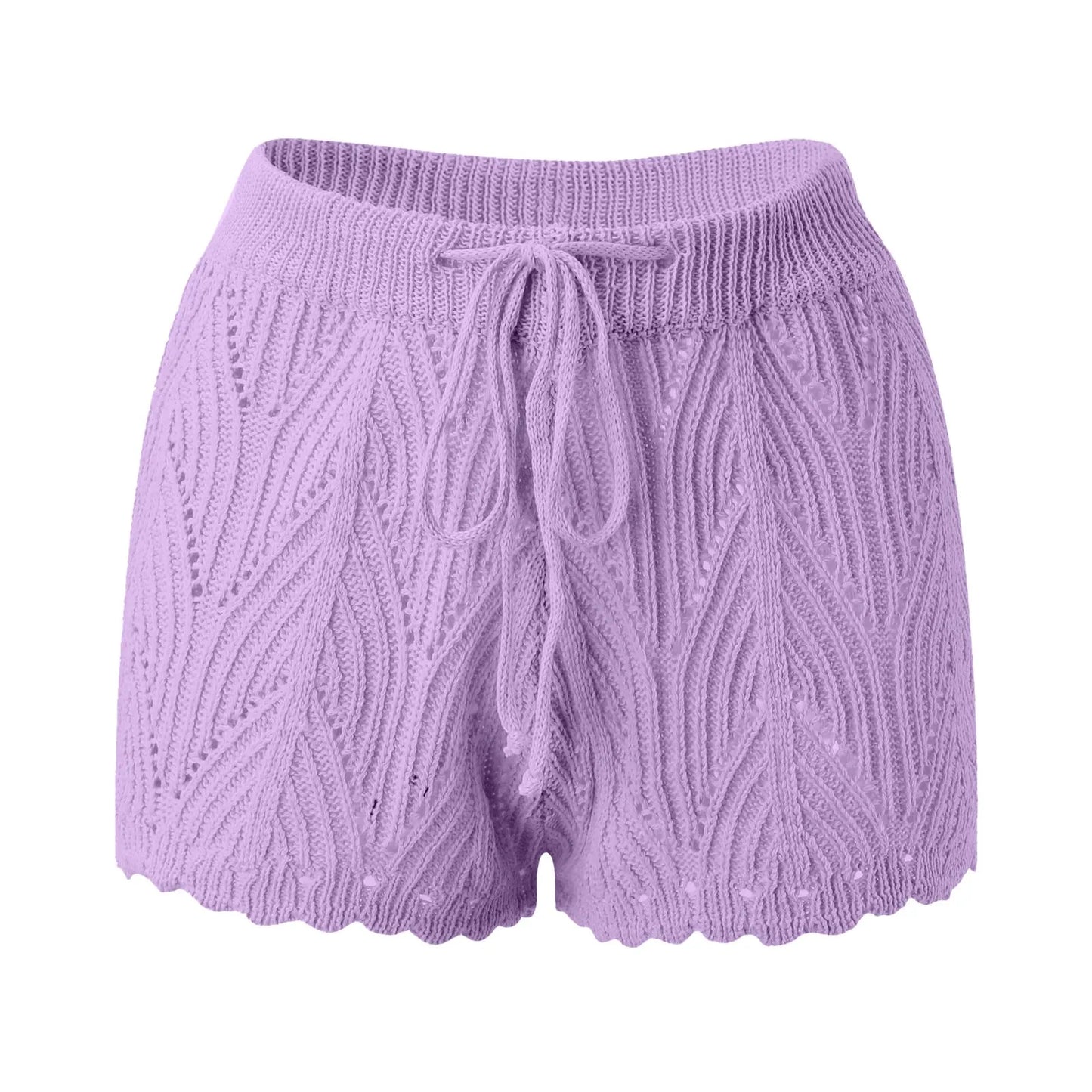 Knitted beach shorts