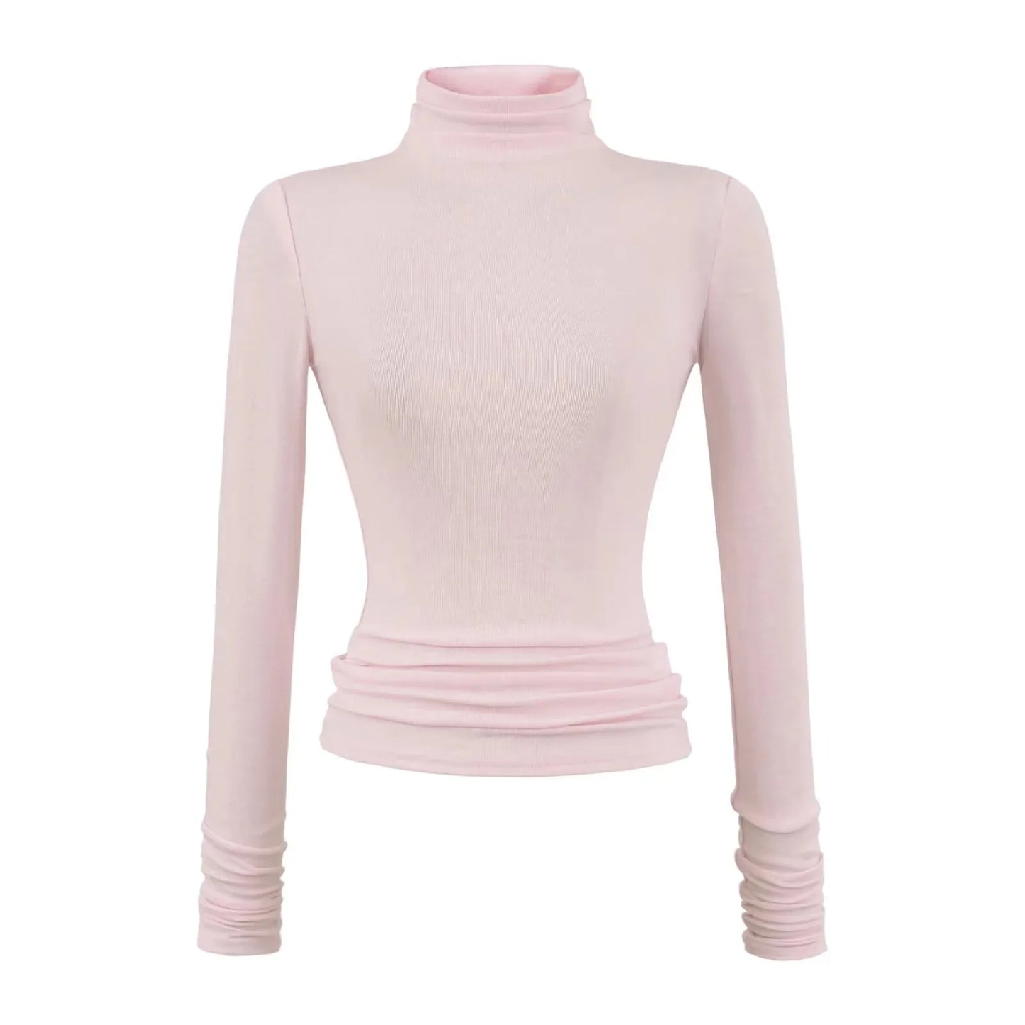 חולצה ארוכה רכה עם צווארון