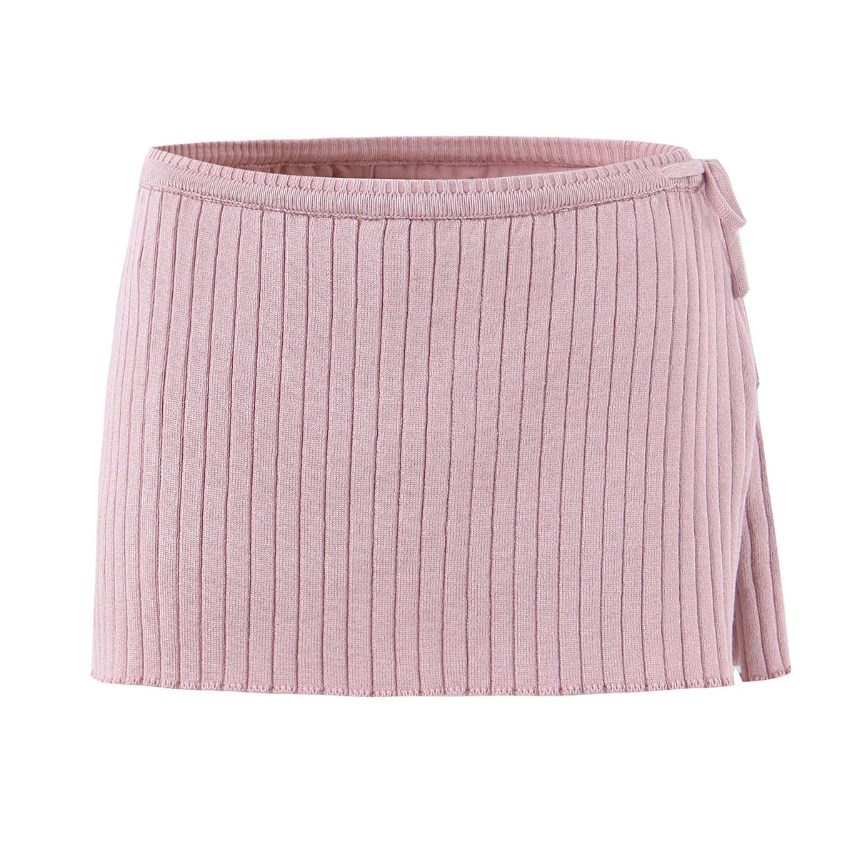 חצאית סריג עם מכנסונים מובנים