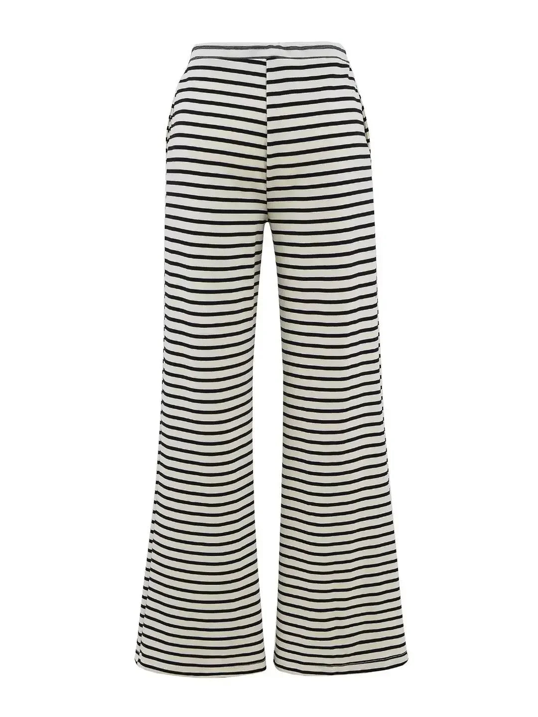 Soft flared striped pants