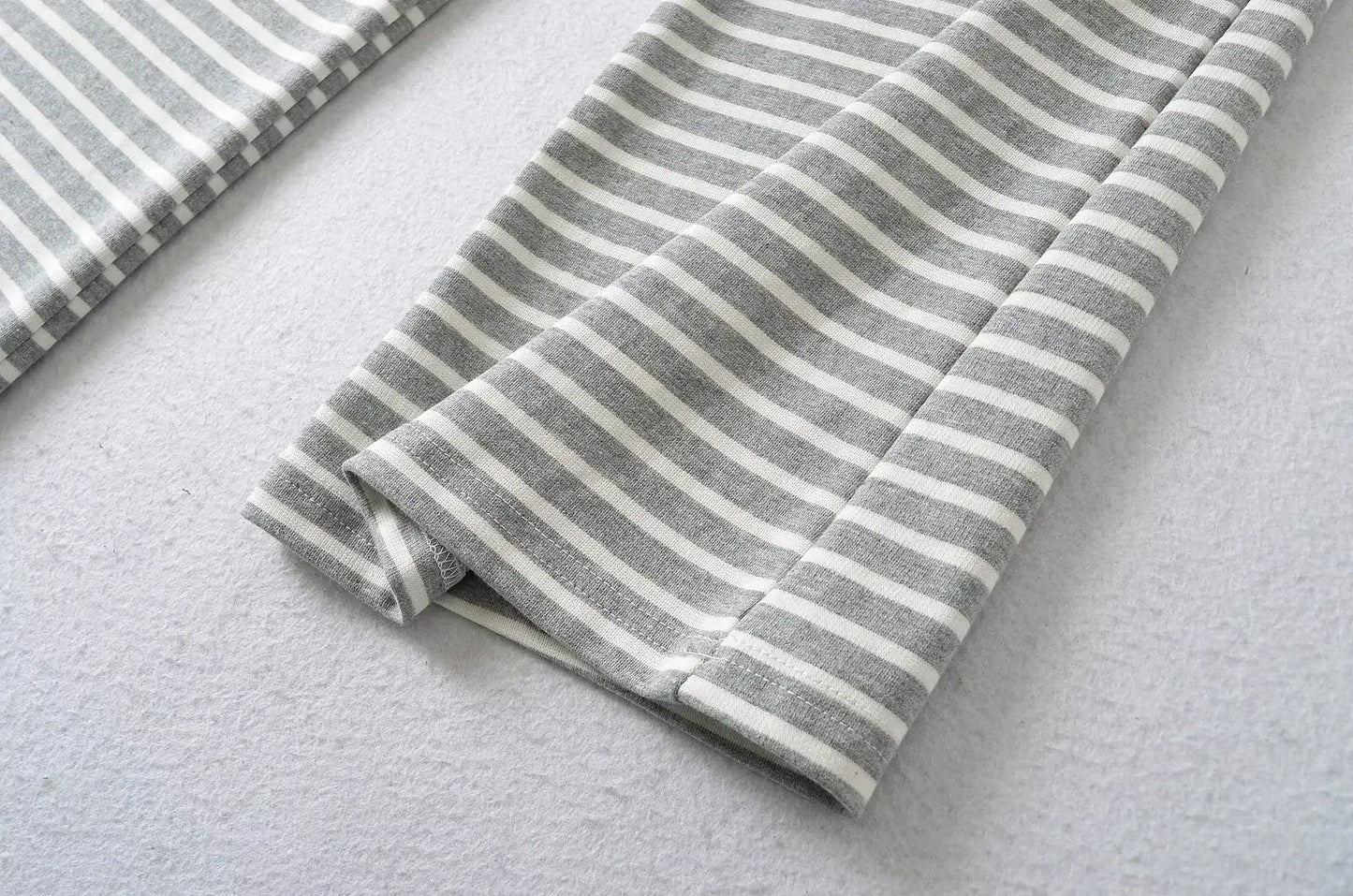 Soft flared striped pants