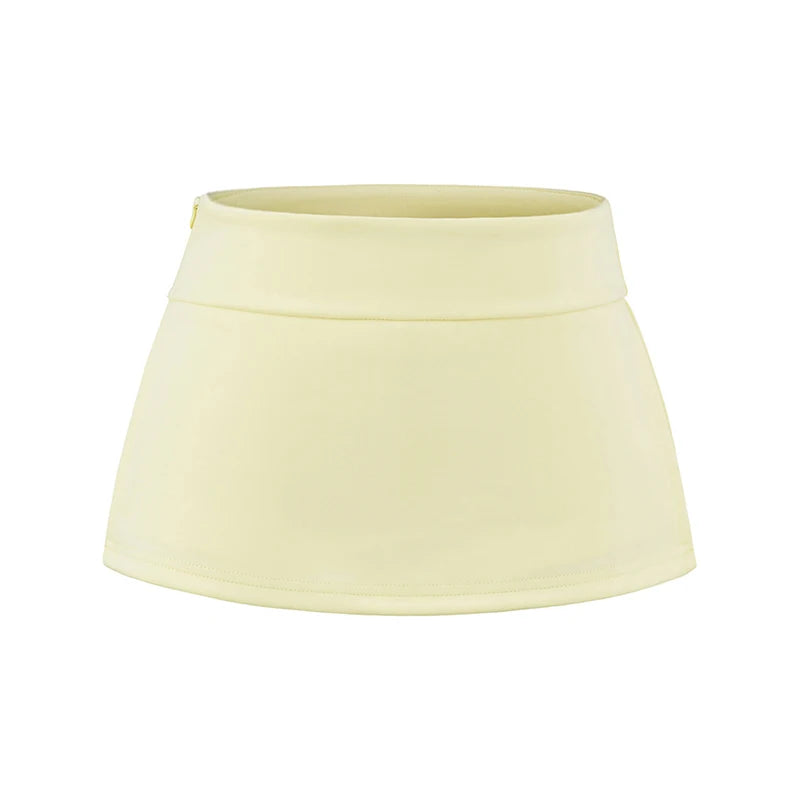 Mini skirt with trousers