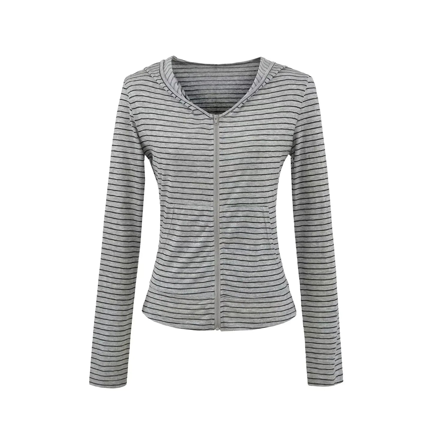 Delicate soft striped sweatshirt