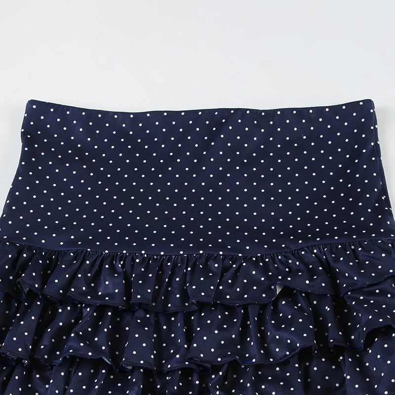 Dotted skirt and tank top set