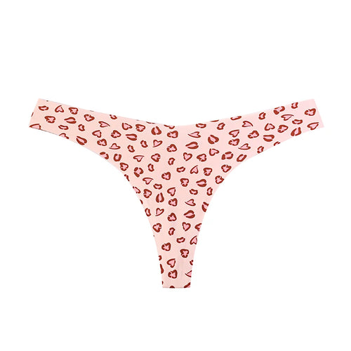 Seamless thong with illustrations