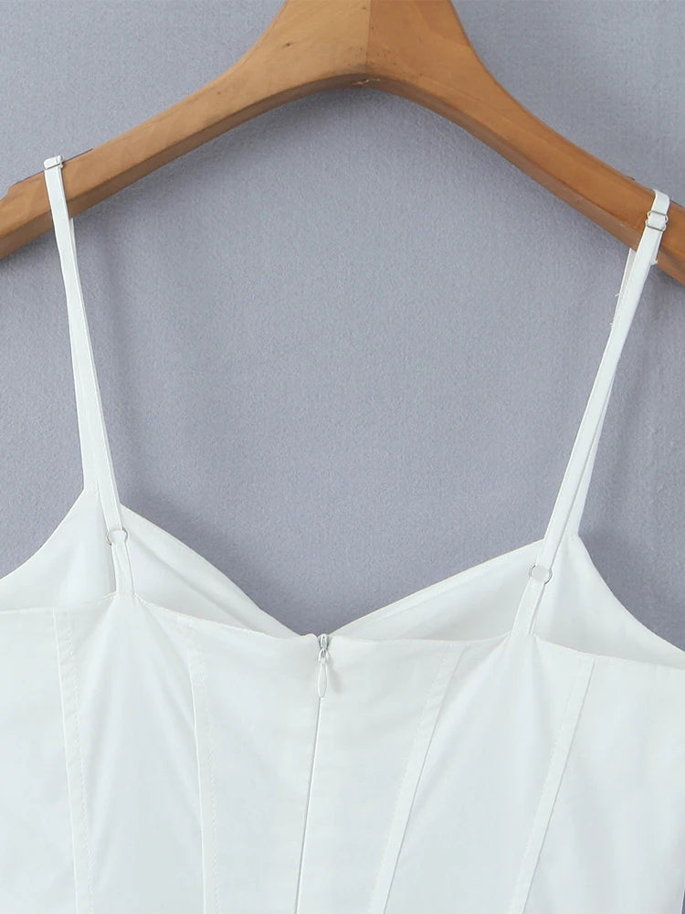 A dress with a classic neckline