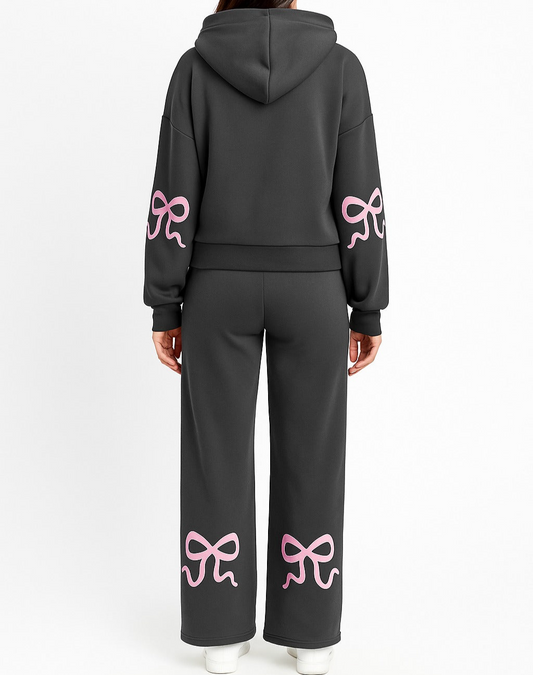 Tracksuit set with bow ties