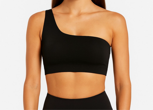 Sports bra with one strap