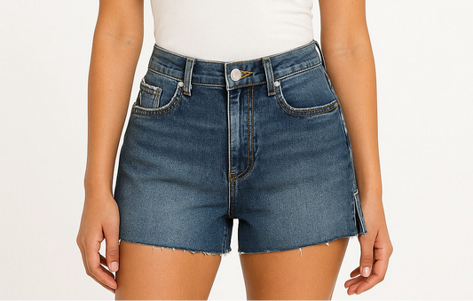 Jeans with an opening on the sides
