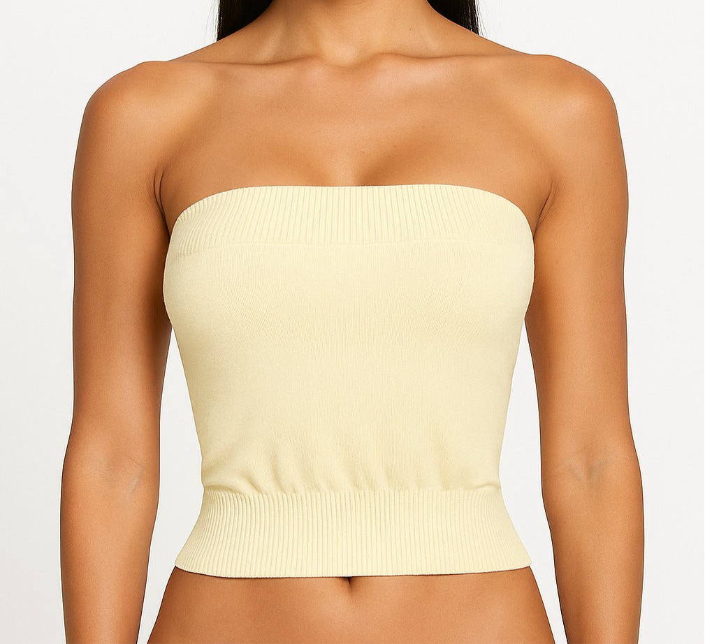 Strapless mesh style