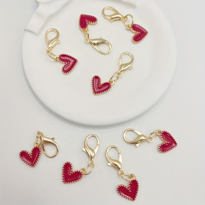Heart pendants accessories for shoes