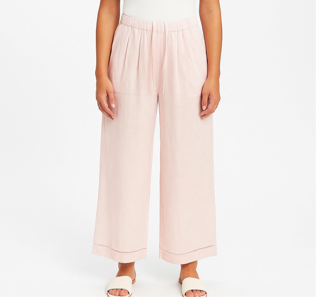 Light wide trousers