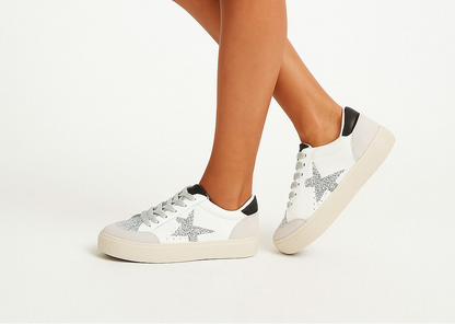 Sneakers with glittering stars