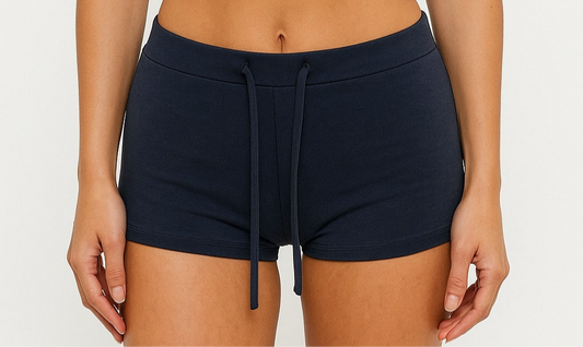 Elastic sided shorts