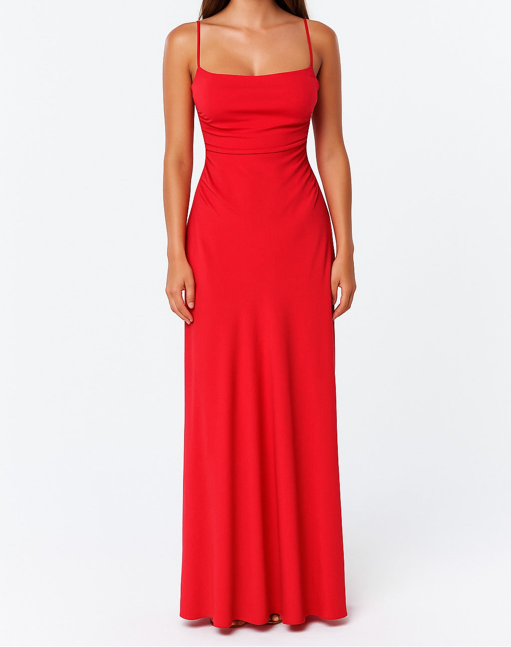 Classic dress with buttock shrink