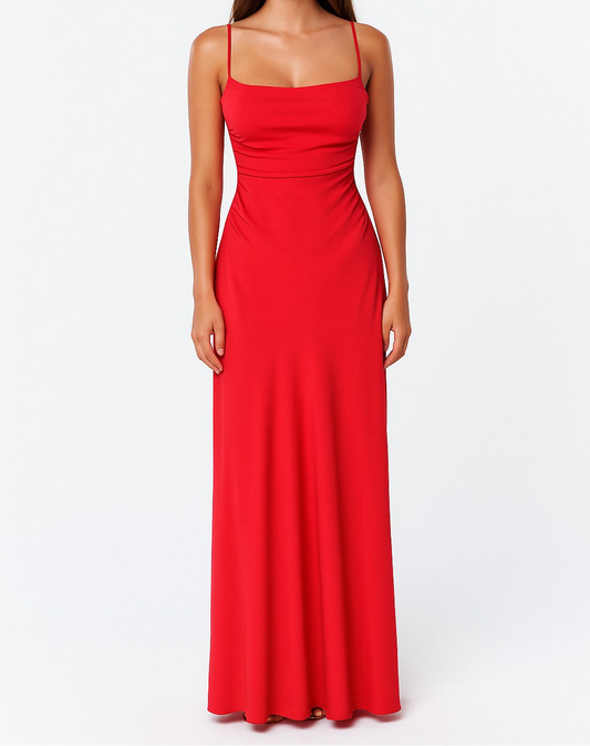 Classic dress with buttock shrink