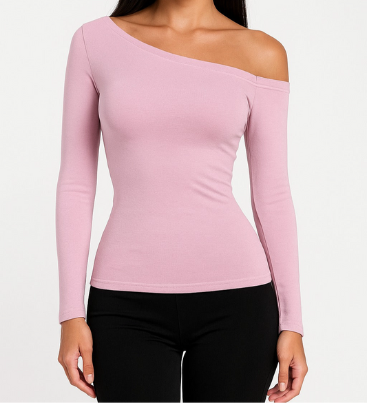 Half shoulder long shirt
