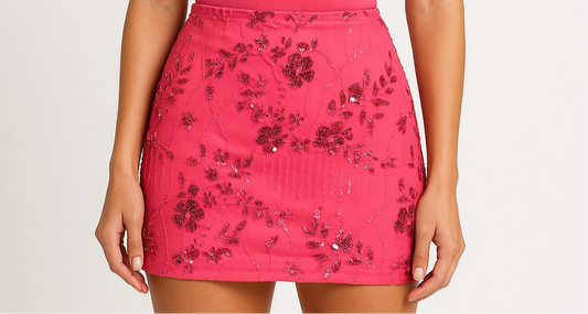 Party style floral skirt