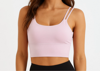 Shaping tank top with built-in bra