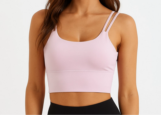 Shaping tank top with built-in bra