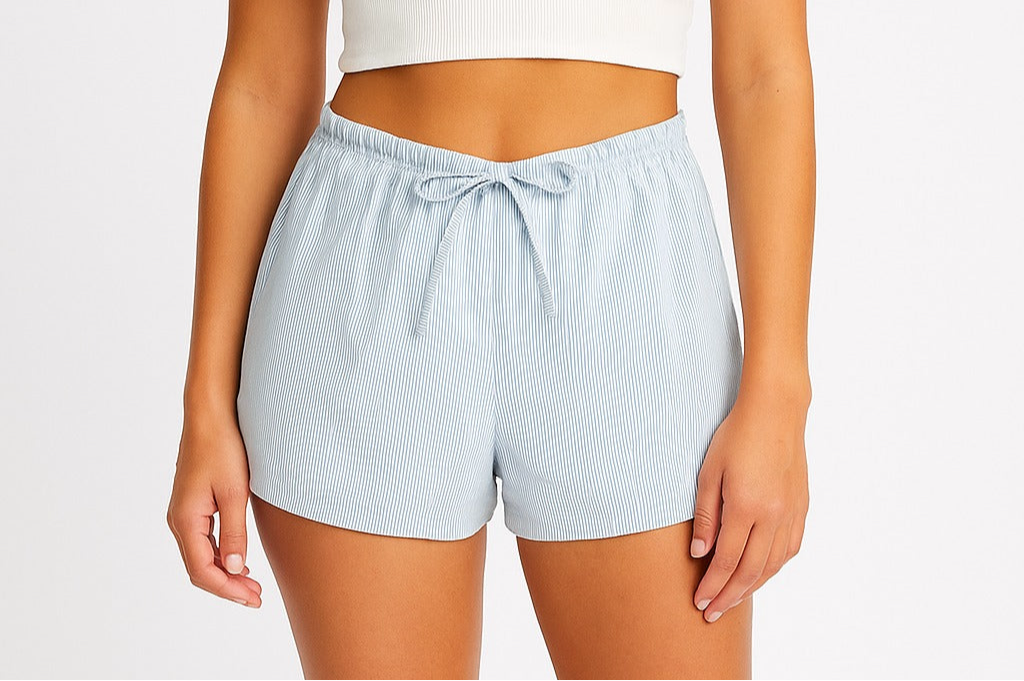 Short Striped Tie Shorts