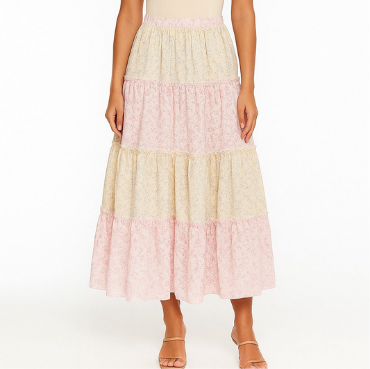 Aesthetic floral skirt