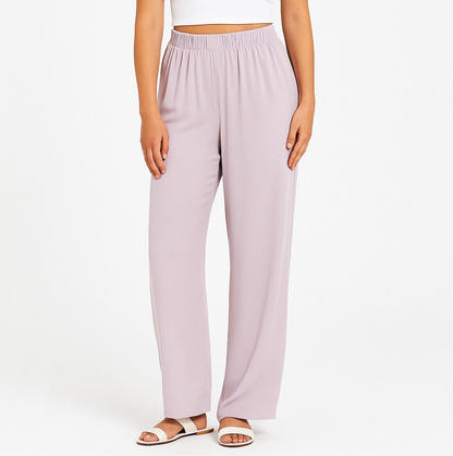 Elastic high waist pants