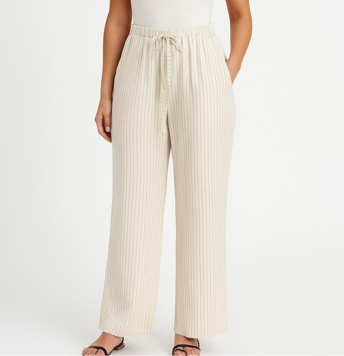 Striped pants in an elegant style