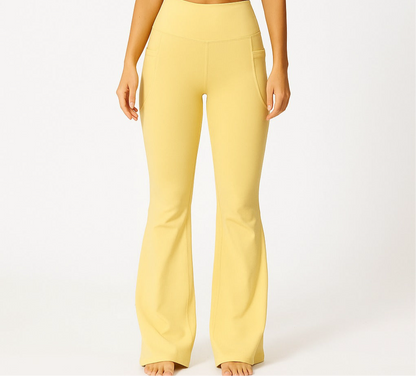 Flared shaper tights with pockets