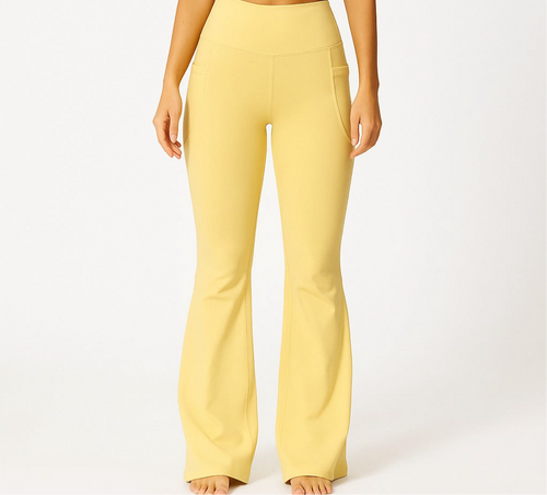 Flared shaper tights with pockets
