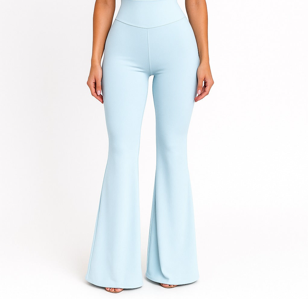 High rise flared pants