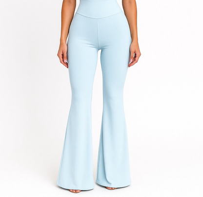High rise flared pants