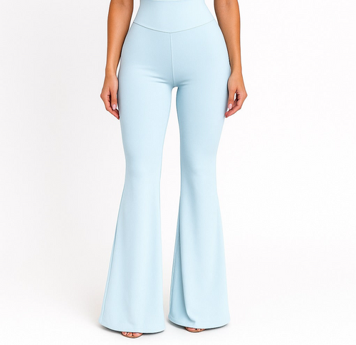 High rise flared pants