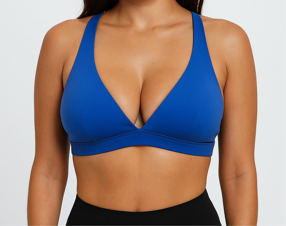 Sports bra for a shapely look
