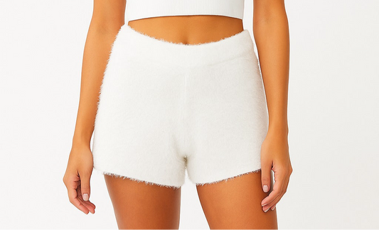 Soft furry shorts