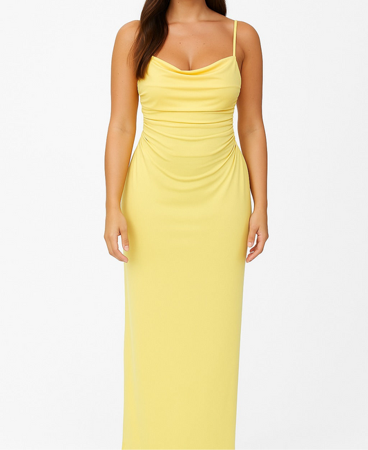 Classic dress with gathers