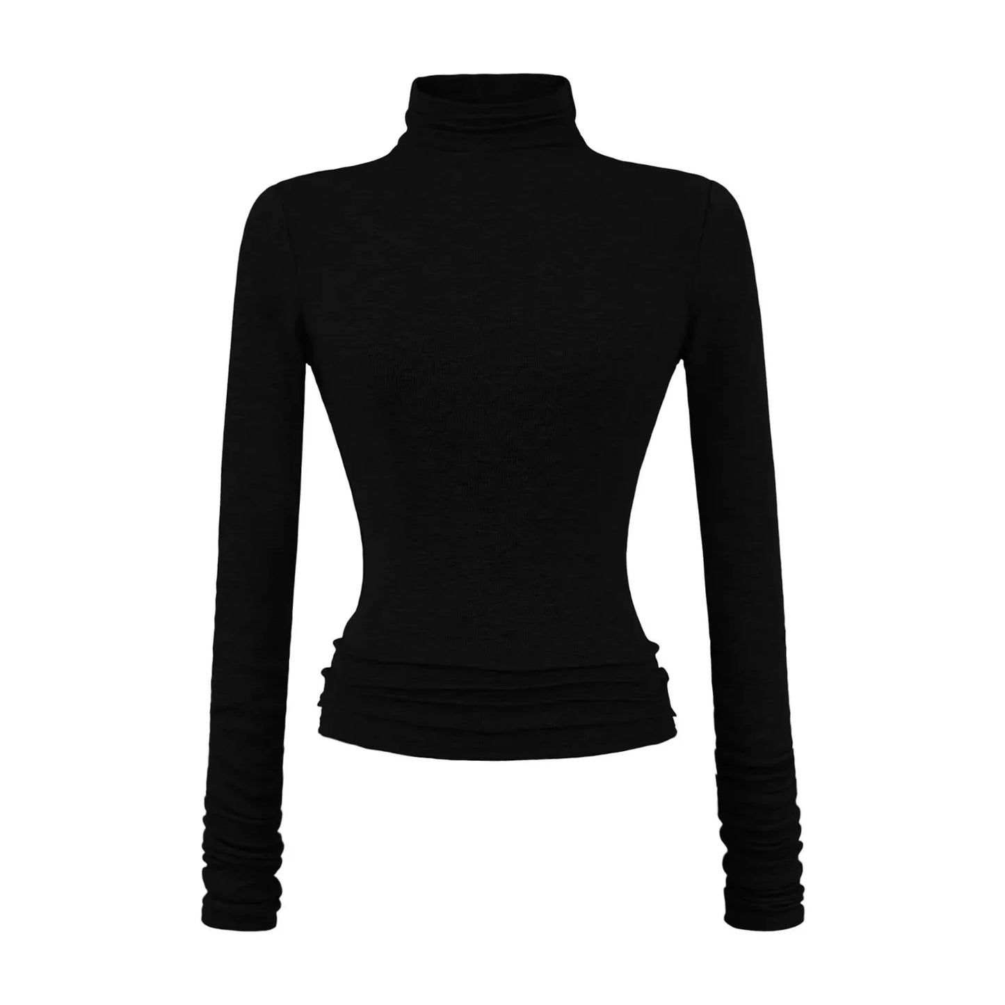 חולצה ארוכה רכה עם צווארון