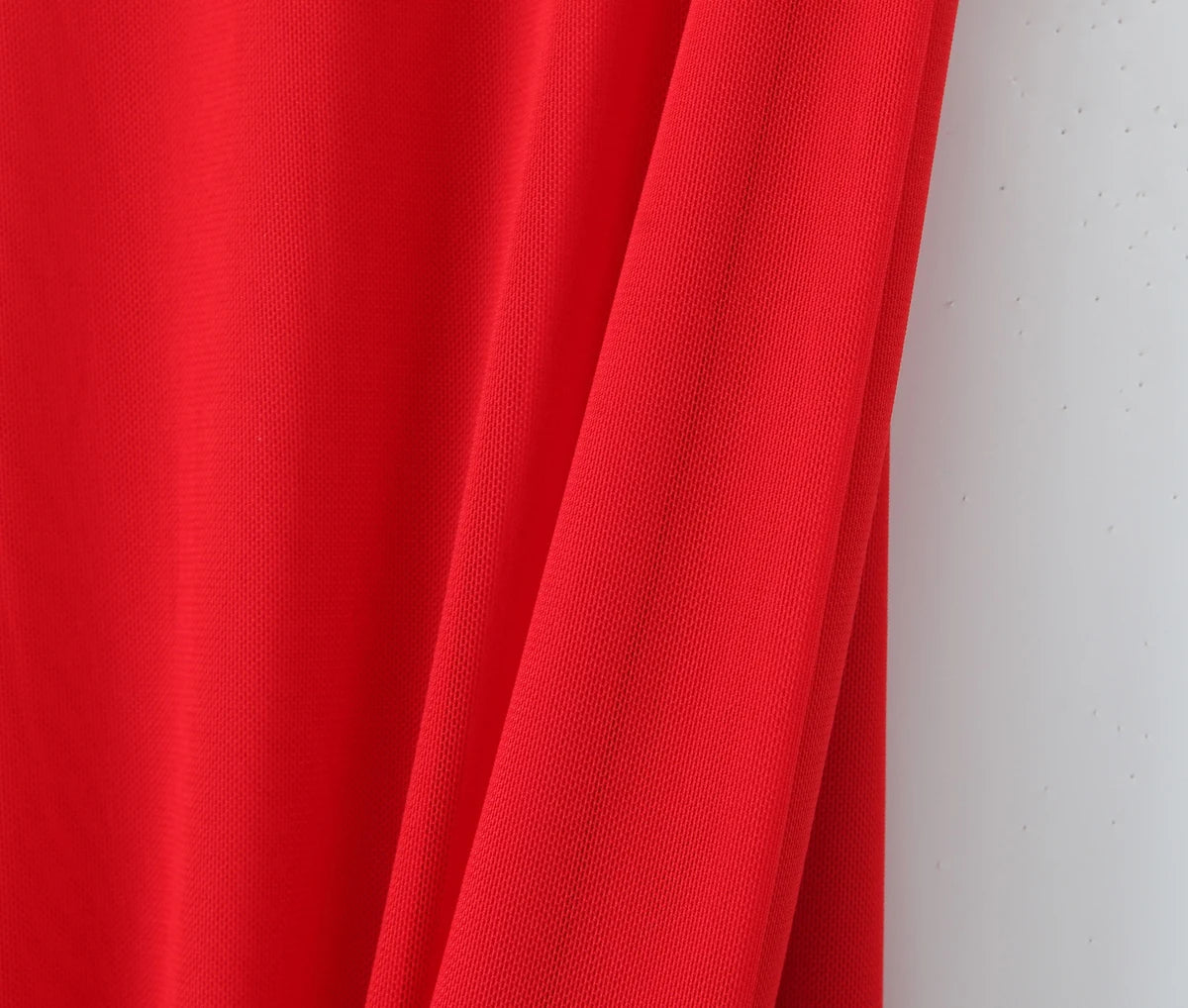 Red dress with a small flower