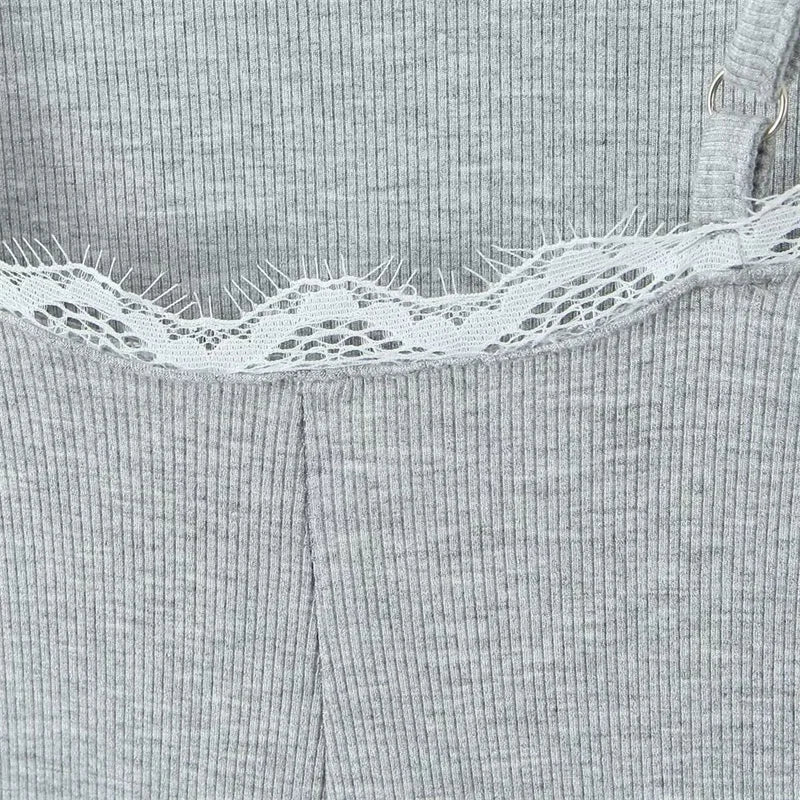 Overall with lace