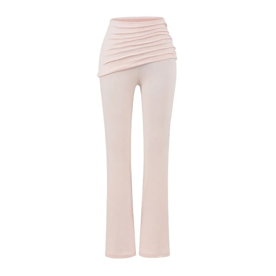 Tights with folds at the waist