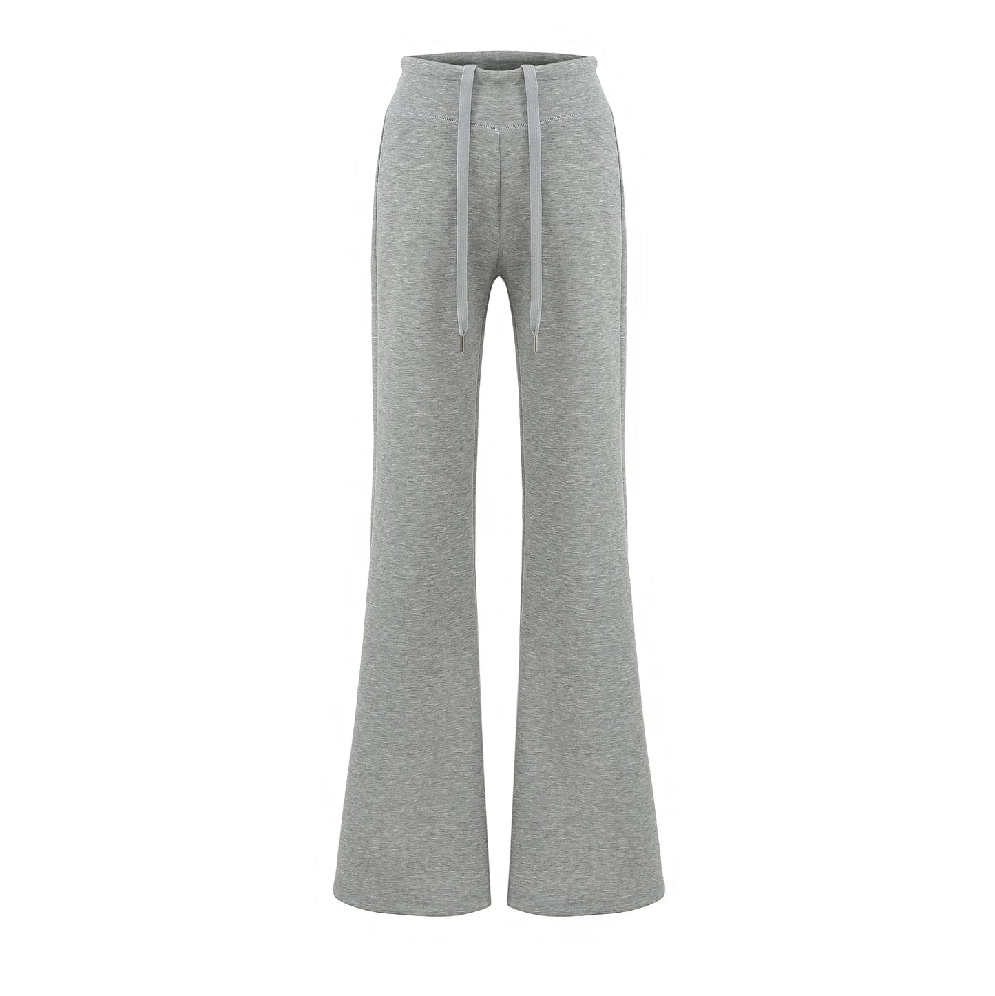 Soft, flared pants with the option of folding into a low cut