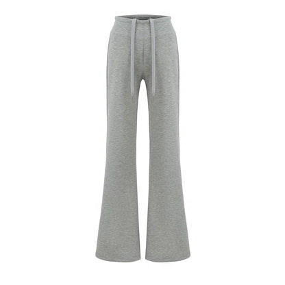 Soft, flared pants with the option of folding into a low cut