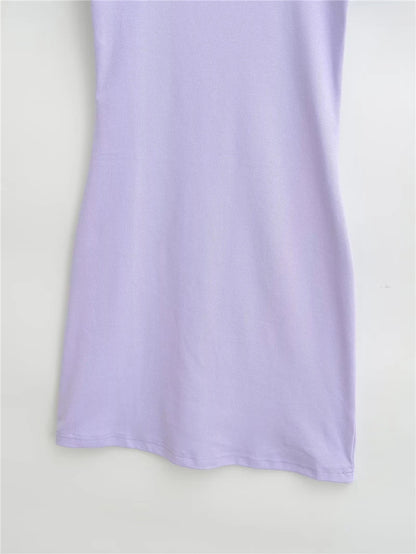 Basic round neckline dress