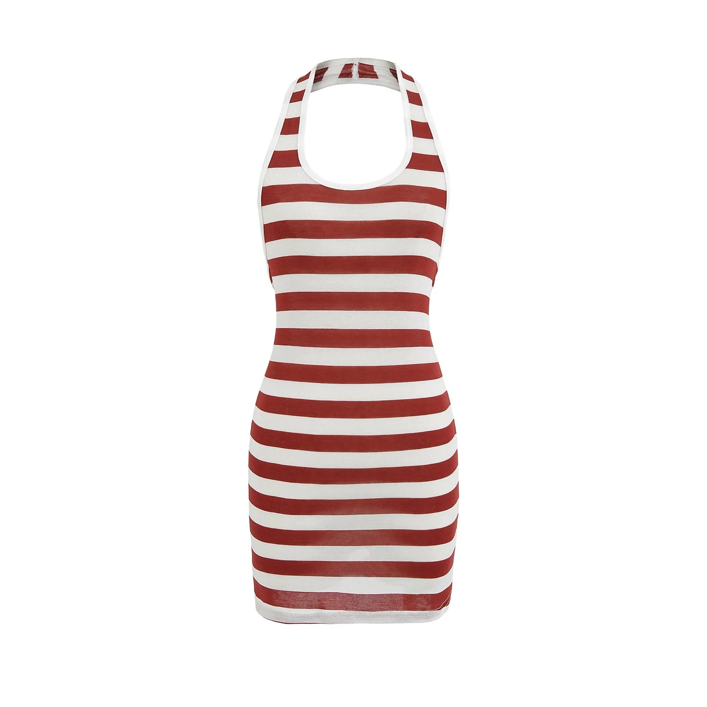 Striped collar dress
