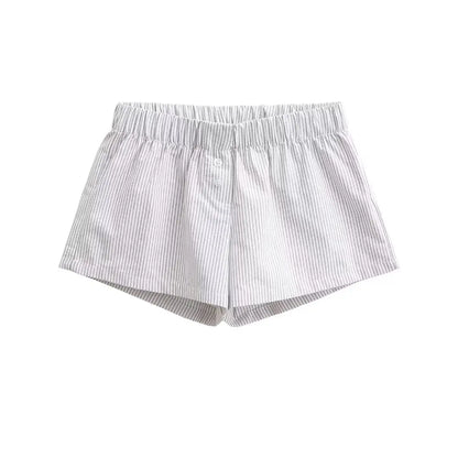 Two button checkered shorts