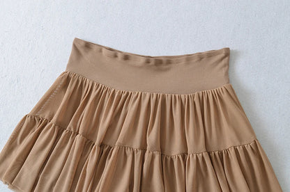 Skirt with mesh layers